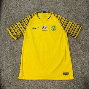 2018 National South African Soccer Team Authentic Nike Dri-Fit Jersey Size MEN M